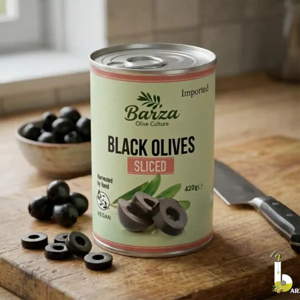 Imported Black Sliced Olive Pickle 420 g